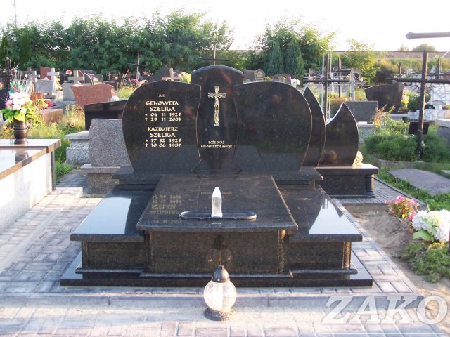 Nagrobek podwójny granit Uba Tuba