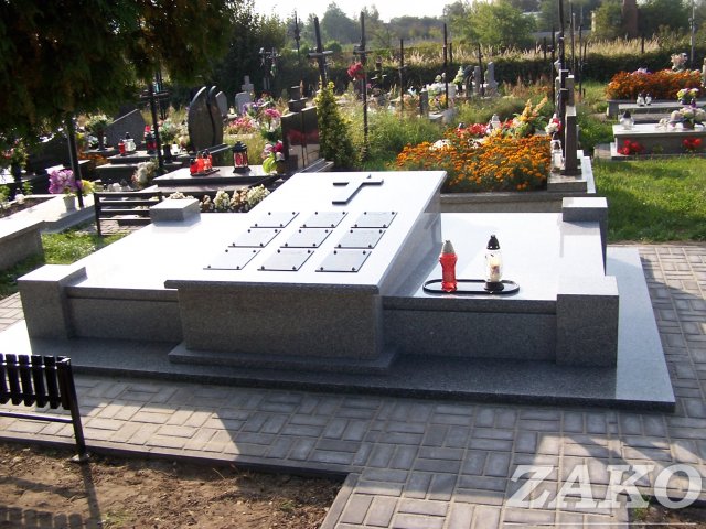 Nagrobek podwójny grobowiec z granitu Graniczna
