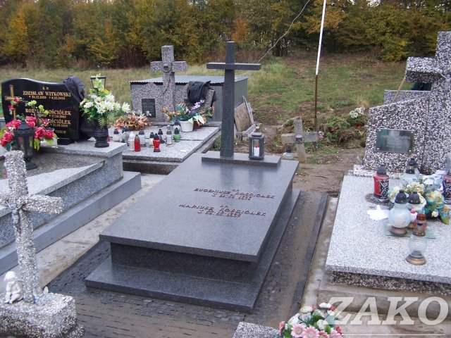 Nagrobek granitowy Impala szczotkowana półmatowa