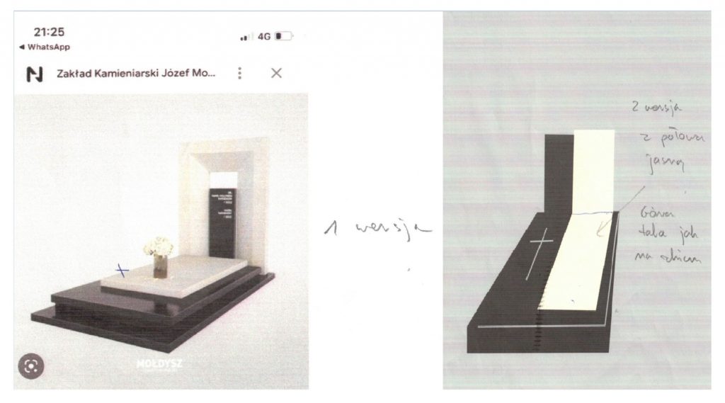 wersja nagrobka