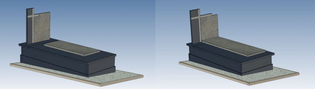 wizualizacja nagrobka